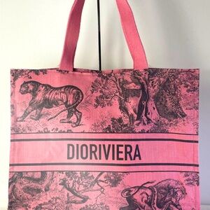 Dior Pink Gray Tote